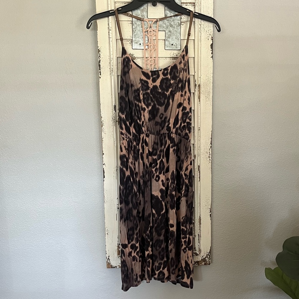 Lani California Leopard Print Dress Size M